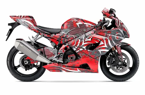 Suzuki GSX-R 1000 (2005-2006) with the Deaden Red graphic kit