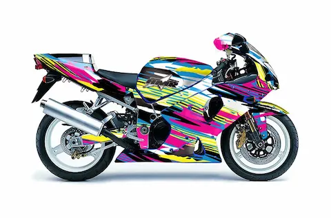 Suzuki GSX-R 1000 (2001-2002) with the Flashback graphic kit