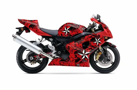 Suzuki GSX-R 600/750 (2004-2005) with the North Star Red graphic kit