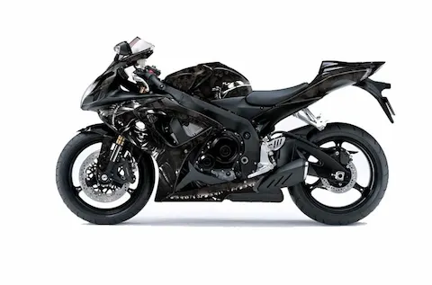 Suzuki GSX-R 600/750 (2006-2007) with the Reaper Black graphic kit