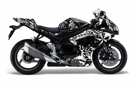 Suzuki GSX-R 600/750 (2008-2010) with the North Star White graphic kit