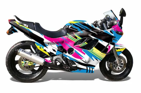 Suzuki GSX-R 600F/750F Katana (1988-1997) with the Flashback graphic kit